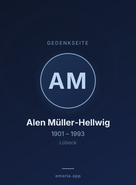 Gedenkportrait von Alen Müller-Hellwig