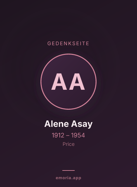 Gedenkportrait von Alene Asay
