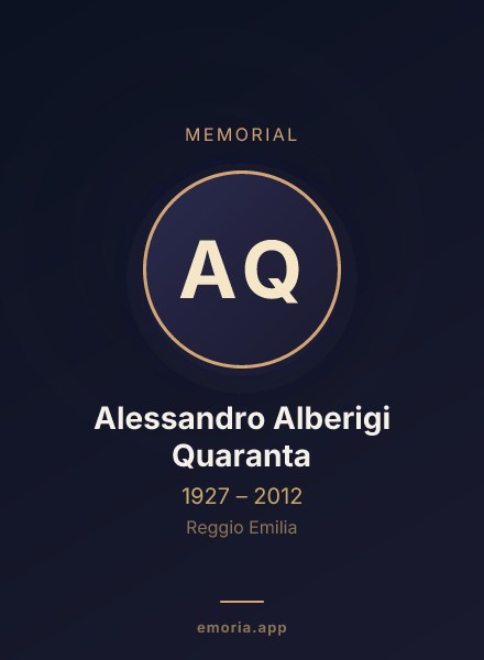 Memorial portrait of Alessandro Alberigi Quaranta
