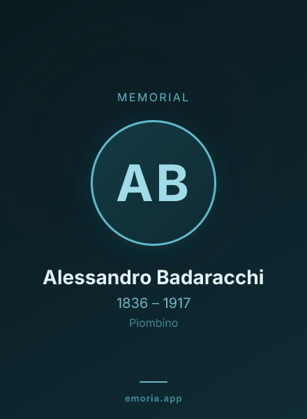 Memorial portrait of Alessandro Badaracchi
