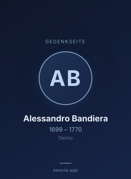 Gedenkportrait von Alessandro Bandiera