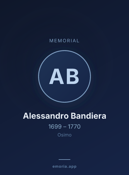 Memorial portrait of Alessandro Bandiera