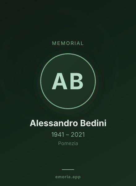 Memorial portrait of Alessandro Bedini