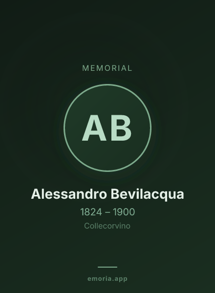 Memorial portrait of Alessandro Bevilacqua
