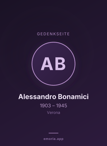 Gedenkportrait von Alessandro Bonamici