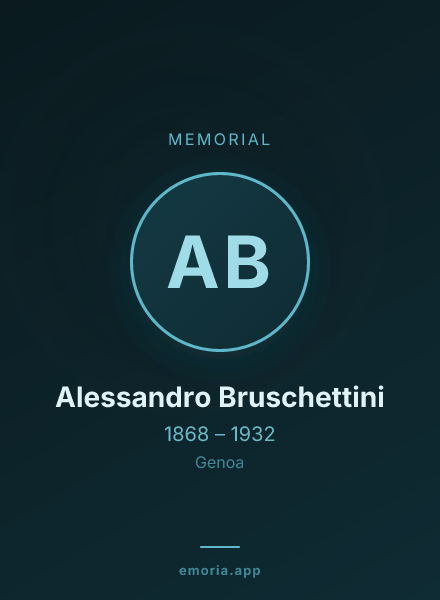 Memorial portrait of Alessandro Bruschettini