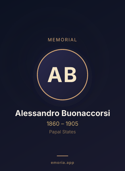 Memorial portrait of Alessandro Buonaccorsi