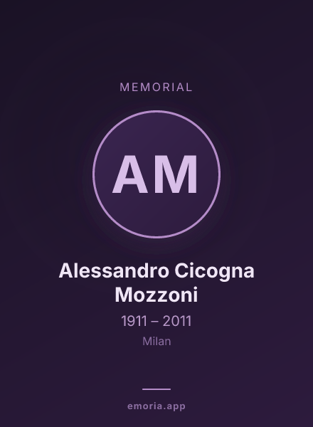 Memorial portrait of Alessandro Cicogna Mozzoni
