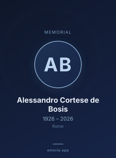 Memorial portrait of Alessandro Cortese de Bosis