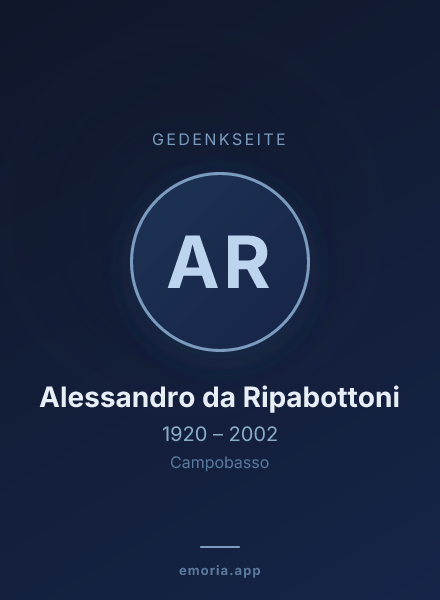 Gedenkportrait von Alessandro da Ripabottoni