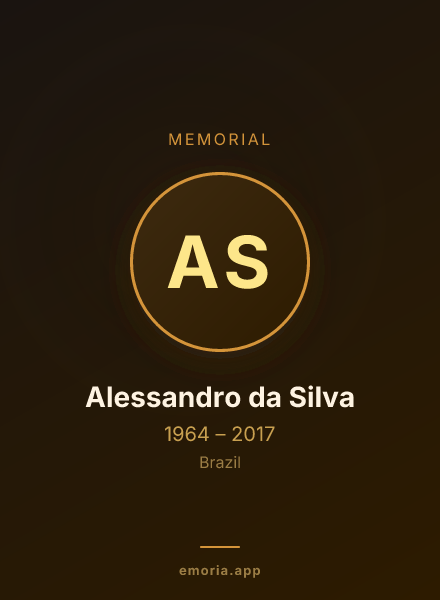 Memorial portrait of Alessandro da Silva