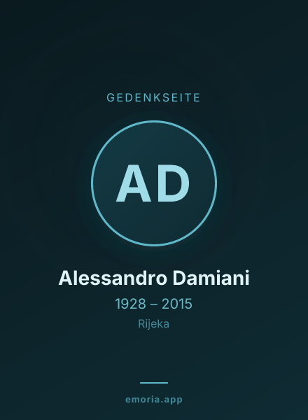 Gedenkportrait von Alessandro Damiani