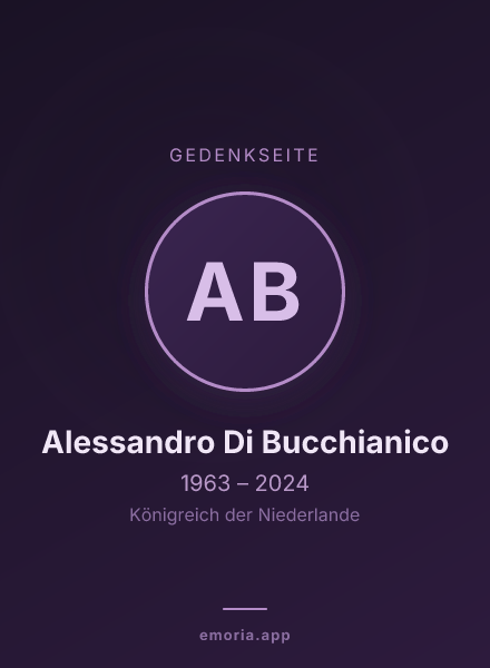 Gedenkportrait von Alessandro Di Bucchianico