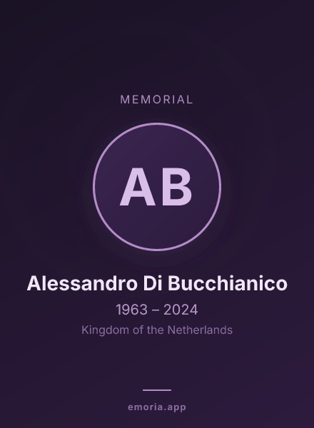 Memorial portrait of Alessandro Di Bucchianico