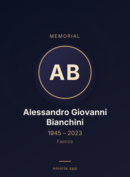 Memorial portrait of Alessandro Giovanni Bianchini