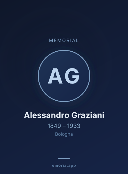 Memorial portrait of Alessandro Graziani