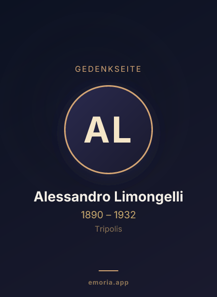 Gedenkportrait von Alessandro Limongelli