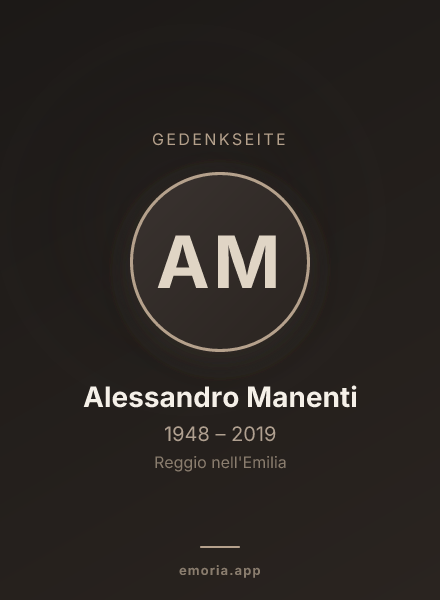 Gedenkportrait von Alessandro Manenti