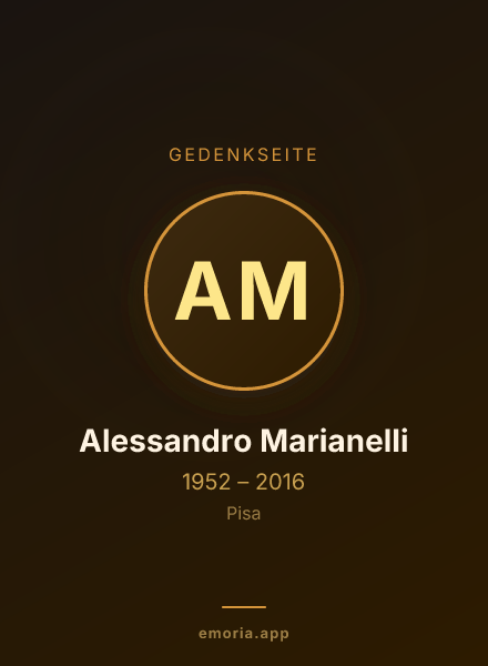 Gedenkportrait von Alessandro Marianelli