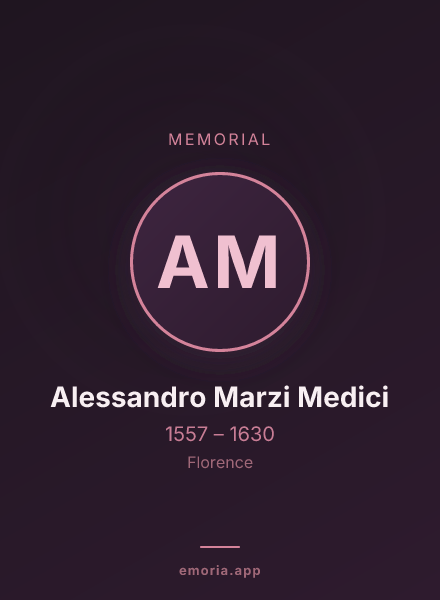 Memorial portrait of Alessandro Marzi Medici