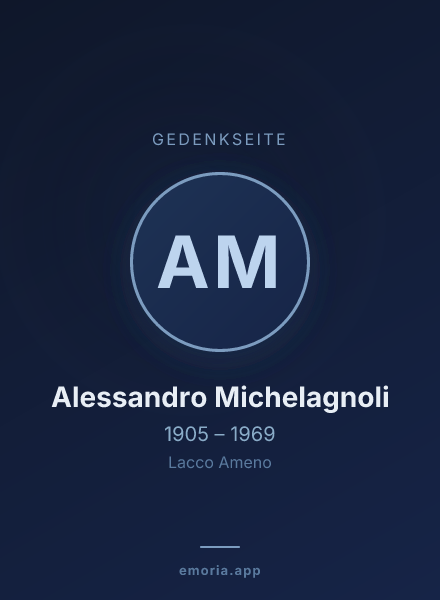 Gedenkportrait von Alessandro Michelagnoli