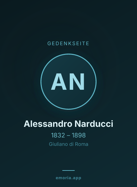Gedenkportrait von Alessandro Narducci