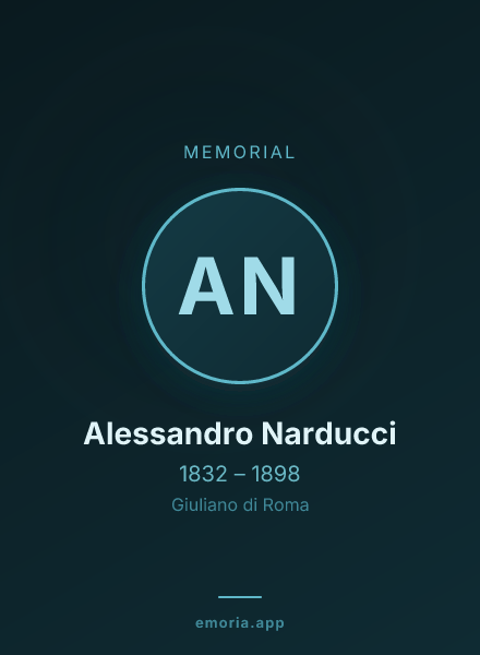 Memorial portrait of Alessandro Narducci