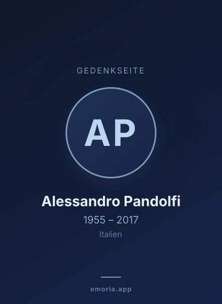 Gedenkportrait von Alessandro Pandolfi