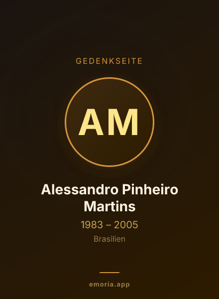 Gedenkportrait von Alessandro Pinheiro Martins
