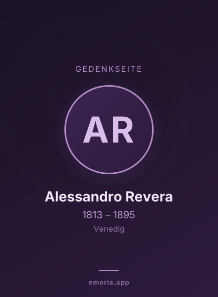 Gedenkportrait von Alessandro Revera
