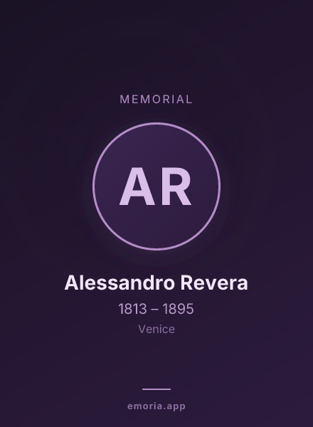 Memorial portrait of Alessandro Revera