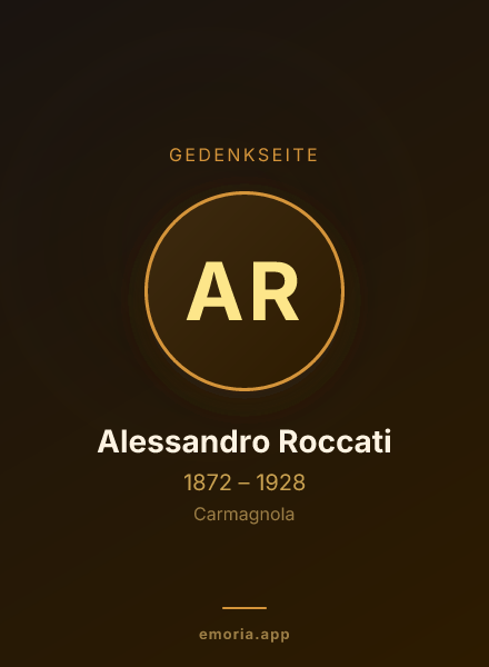 Gedenkportrait von Alessandro Roccati