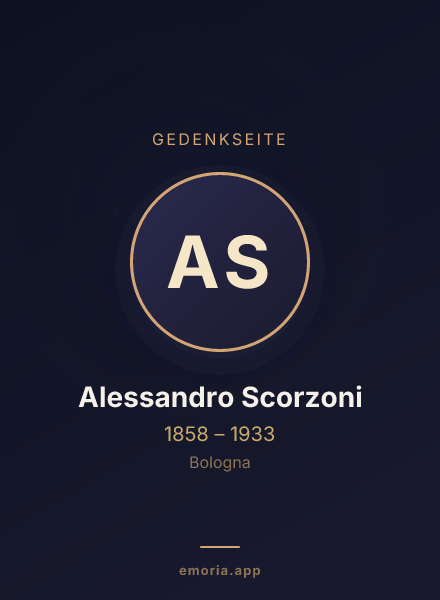 Gedenkportrait von Alessandro Scorzoni