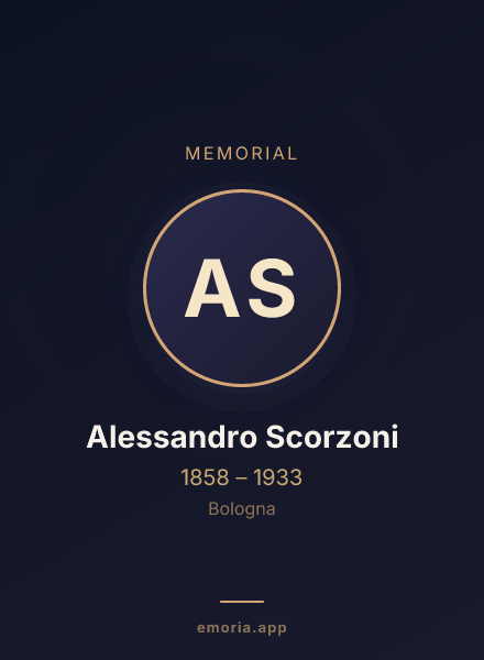 Memorial portrait of Alessandro Scorzoni