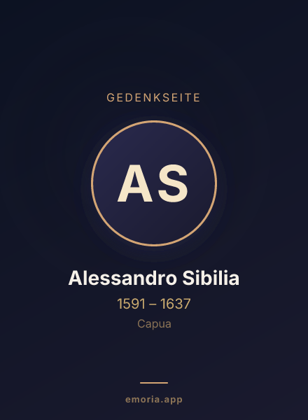 Gedenkportrait von Alessandro Sibilia
