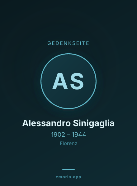 Gedenkportrait von Alessandro Sinigaglia