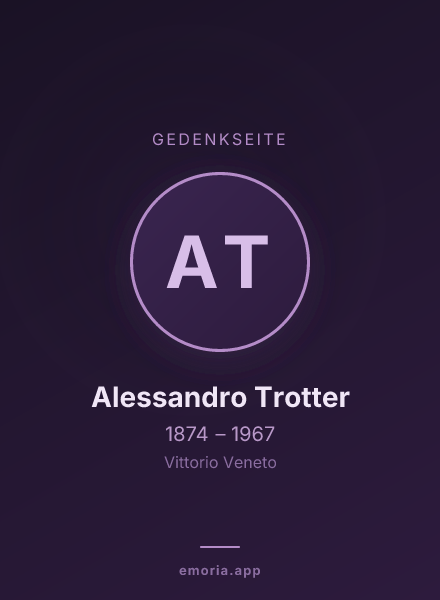Gedenkportrait von Alessandro Trotter