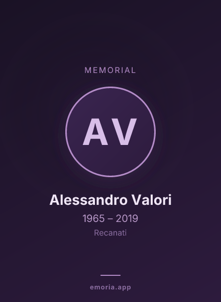 Memorial portrait of Alessandro Valori