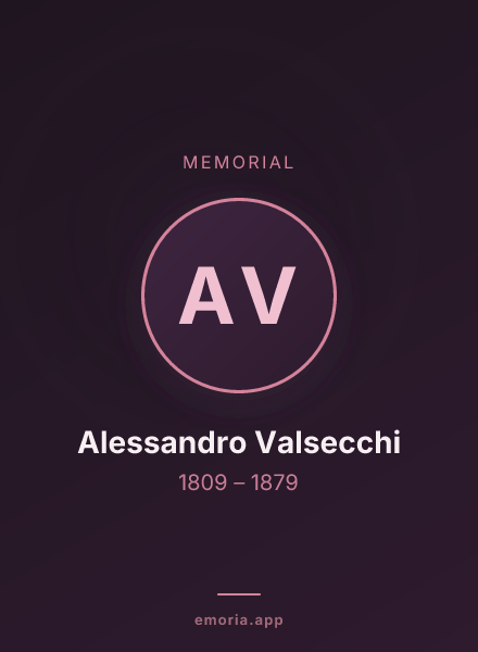 Memorial portrait of Alessandro Valsecchi