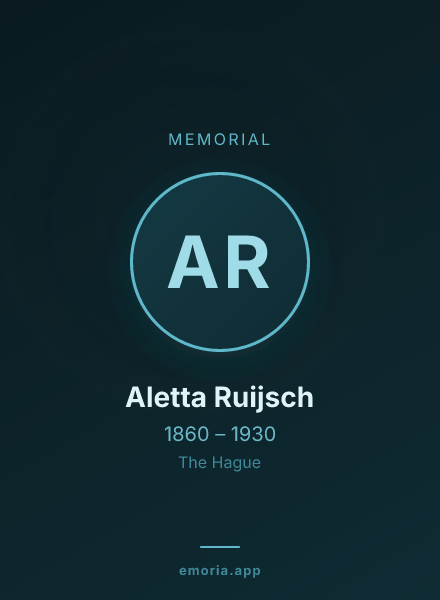 Memorial portrait of Aletta Ruijsch