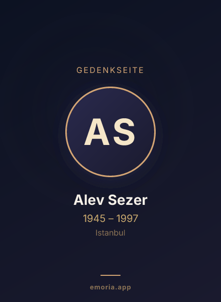 Gedenkportrait von Alev Sezer