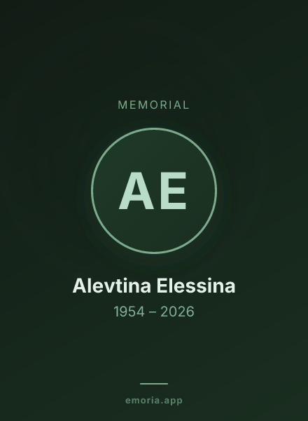 Memorial portrait of Alevtina Elessina