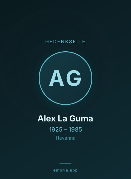 Gedenkportrait von Alex La Guma