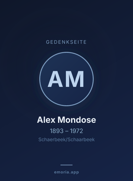 Gedenkportrait von Alex Mondose
