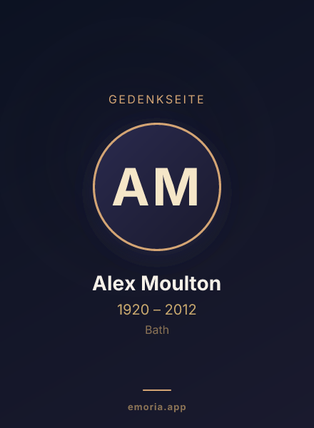 Gedenkportrait von Alex Moulton