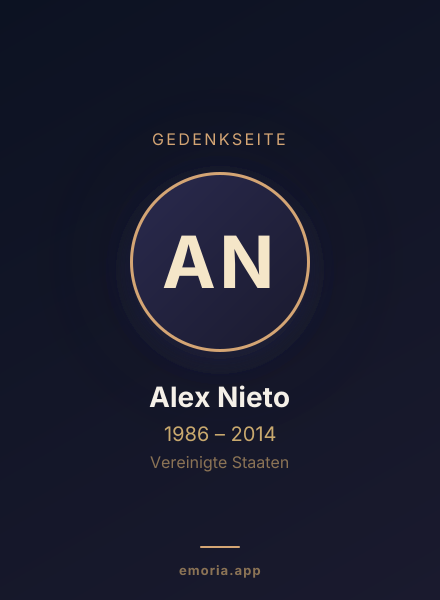 Gedenkportrait von Alex Nieto
