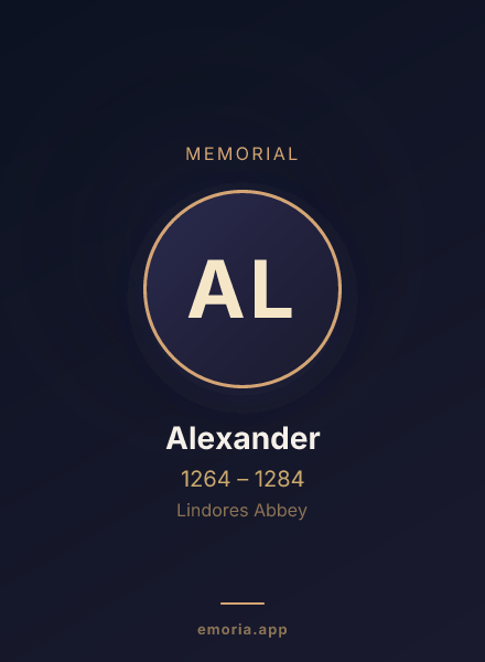 Memorial portrait of Alexander