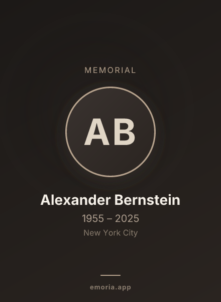 Memorial portrait of Alexander Bernstein