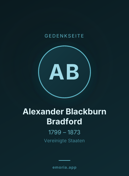Gedenkportrait von Alexander Blackburn Bradford