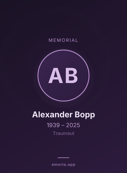 Memorial portrait of Alexander Bopp